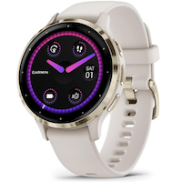 Garmin Venu 3S, GPS Smartwatch, AMOLED Display, Advanced Health and Fitness Features, 41 MM , French Gray Front_Angled_Left