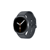 Samsung Galaxy 8 Smartwatch with ECG Monitoring, Grey Front_Three_Fourths_Angled_Left