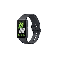 Samsung Galaxy Fit 3 Water-Resistant Smartwatch, Grey Front_Three_Fourths_Angled_Left
