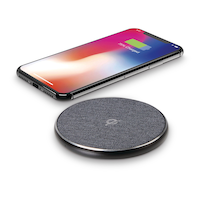 Bluehive 10W Fabric Wireless Charging Pad Front_Angled_Left