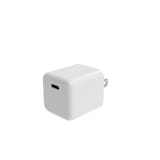 Bluehive 30 Watt USB-C Fast Charge PD Wall Charger for Smartphones & MacBook Air, White Front_Angled_Left