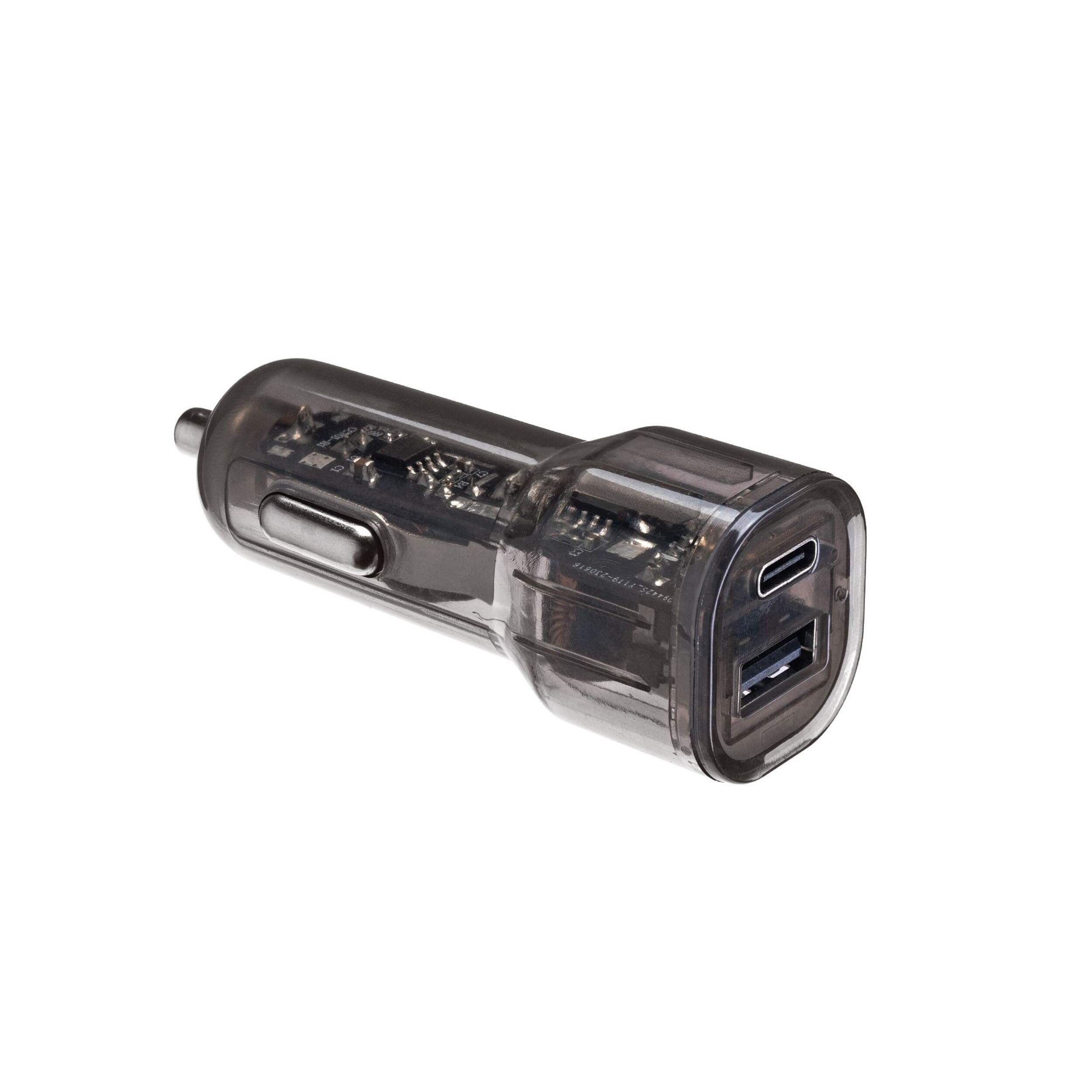 Bluehive 35W  Transparent Charging Adapter Front_Three_Fourths_Angled_Right