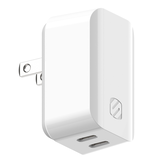 Scosche PowerVolt 35W Dual-Port Power Delivery Wall Charger Front_Three_Fourths_Angled_Right
