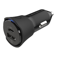Scosche PowerVolt Pro Finder 32-Watt Car Charger Front_Angled_Left