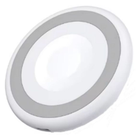 Bluehive 3-in-1 MagSafe® Compatible Magnetic Wireless Charger with 5,000mAh PD Power Bank, Compatible with Most Devices, White Front_Angled_Left