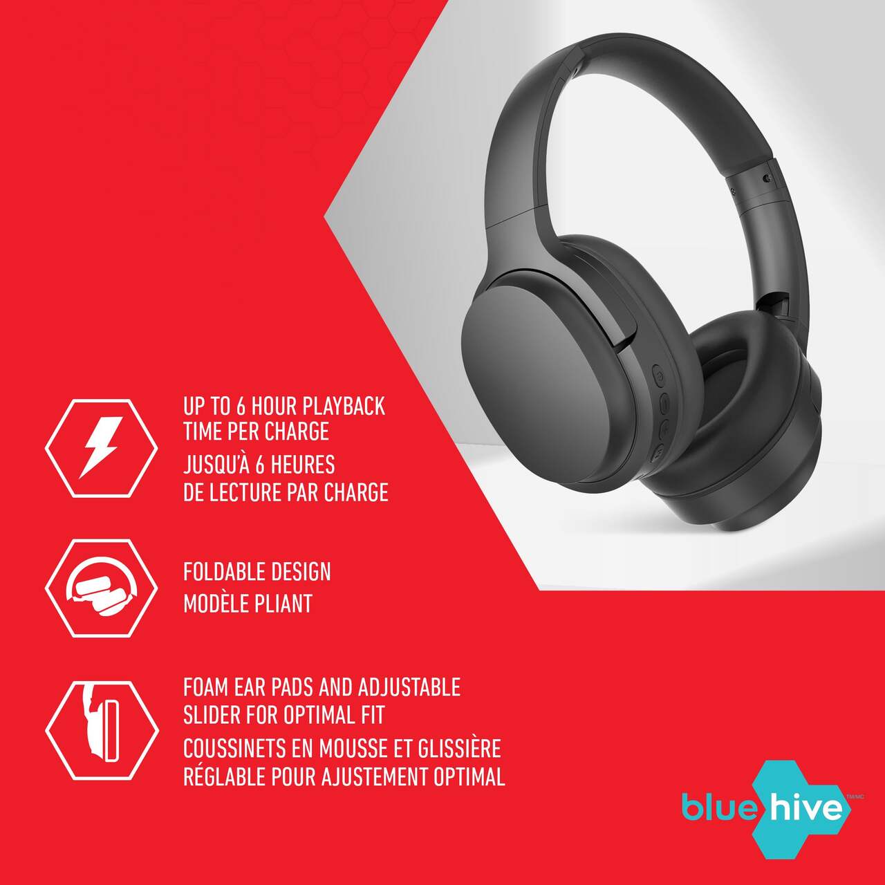 Bluehive BlueBass Wireless Headphones