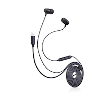 Écouteurs avec fil Type C avec appels mains libres Bluehive, noir