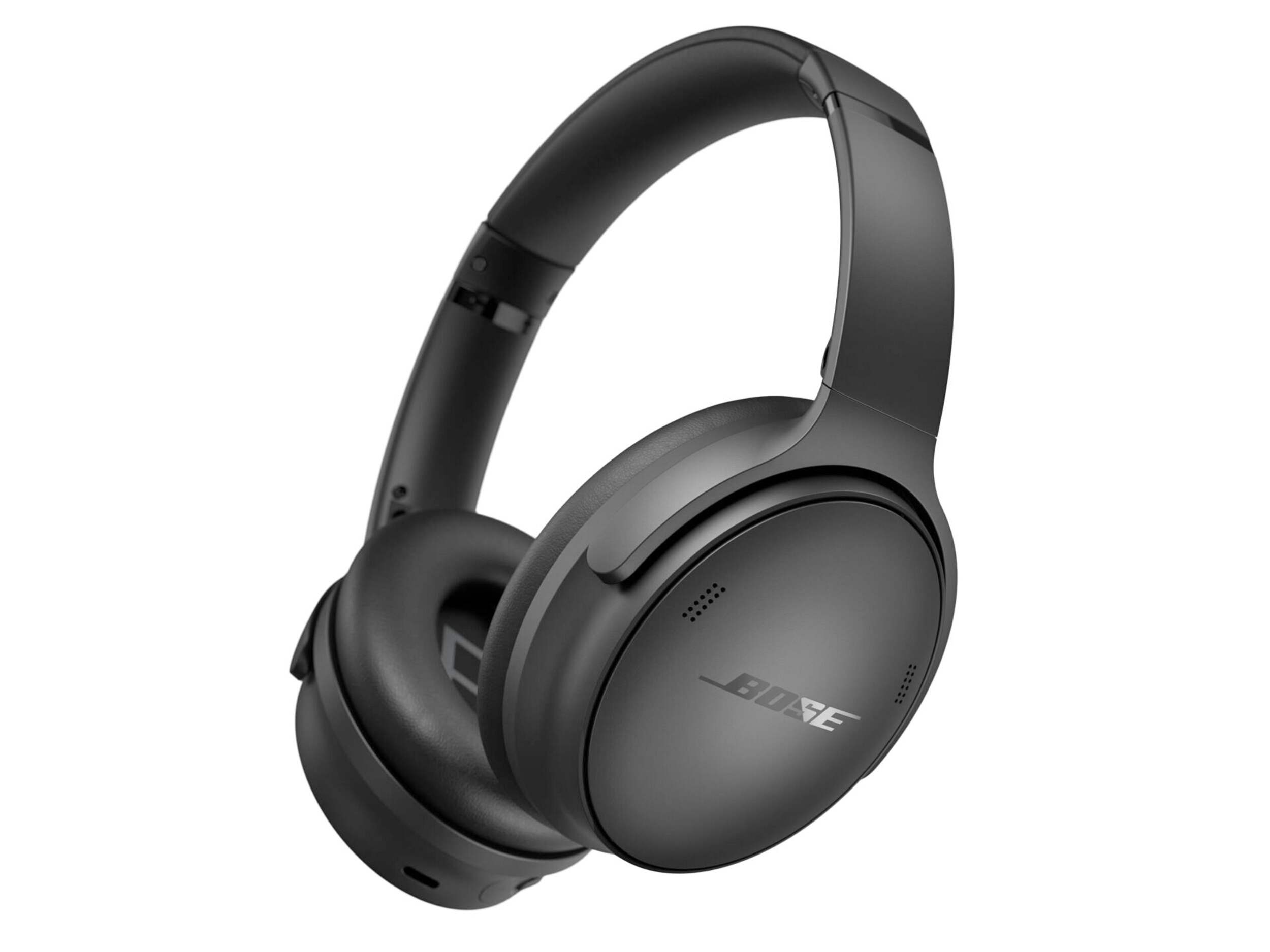 Bose QuietComfort Over-the-Head Wireless Bluetooth  Noise Cancelling Stereo Headphones, Black Front_Three_Fourths_Angled_Left