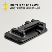 Scosche Select TS Universal Foldable Phone Stand & Mount, Compatible with All Smartphones, Black Overhead_Plunge