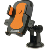 Support universel à ventouse pour fenêtre/tableau de bord/bouche d'air pour téléphone et GPS Armour All, rotation de 360 degrés, noir Front_Three_Fourths_Angled_Left