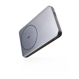 Chargeur portatif magnétique Bluehive avec technologie MAGSAFE et voyant DEL de pile, 5 000 mAh, noir Front_Three_Fourths_Angled_Left