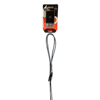 Monkey Type-C Charge & Sync Cable, Black with Black 2A plug, 10-ft Front_Flat