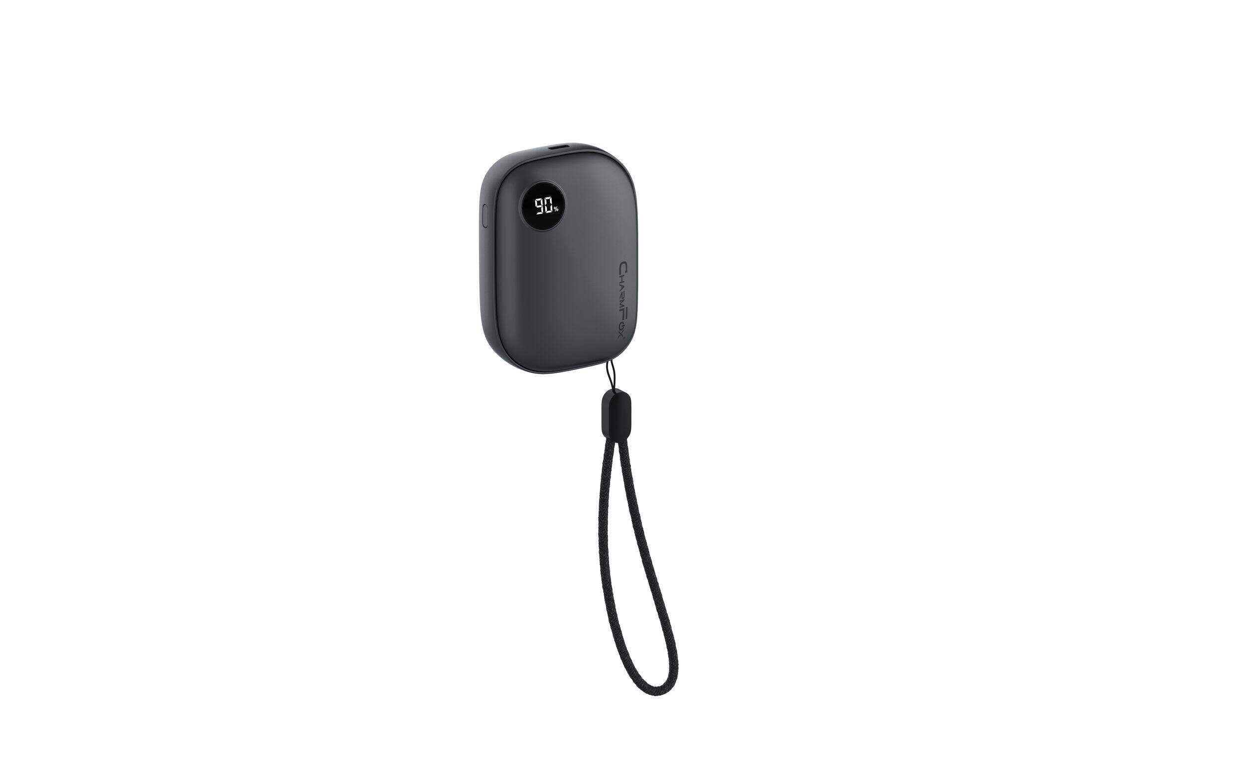 Hand Warmer 5,000 mAH Power Bank, with Digital Display Front_Three_Fourths_Angled_Right