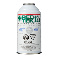 RED TEK R12a Hydrocarbon A/C Refrigerant Recharge, 6-oz Front_Flat