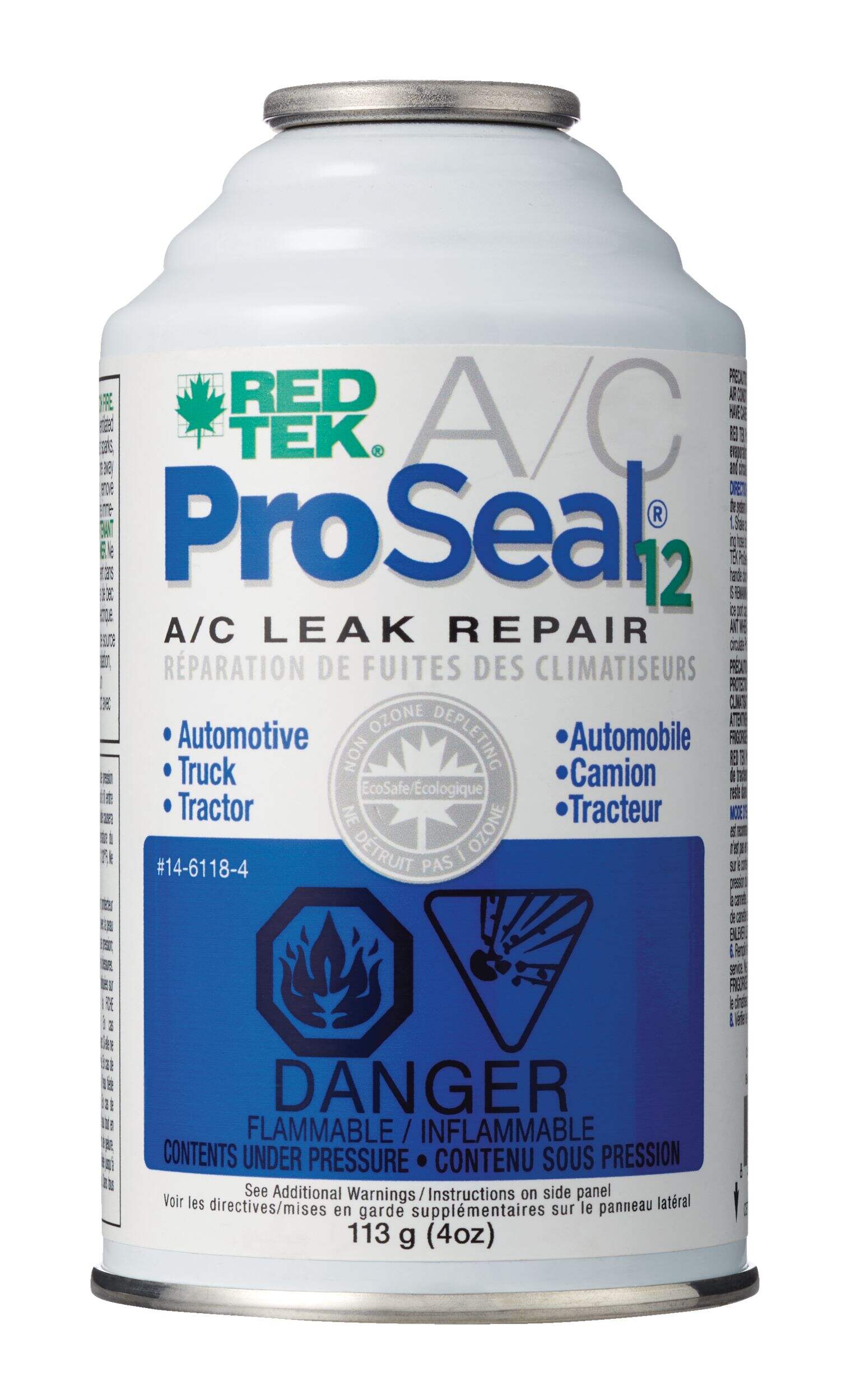 RED TEK ProSeal12 A/C Seal Treatment, 4-oz Front_Flat