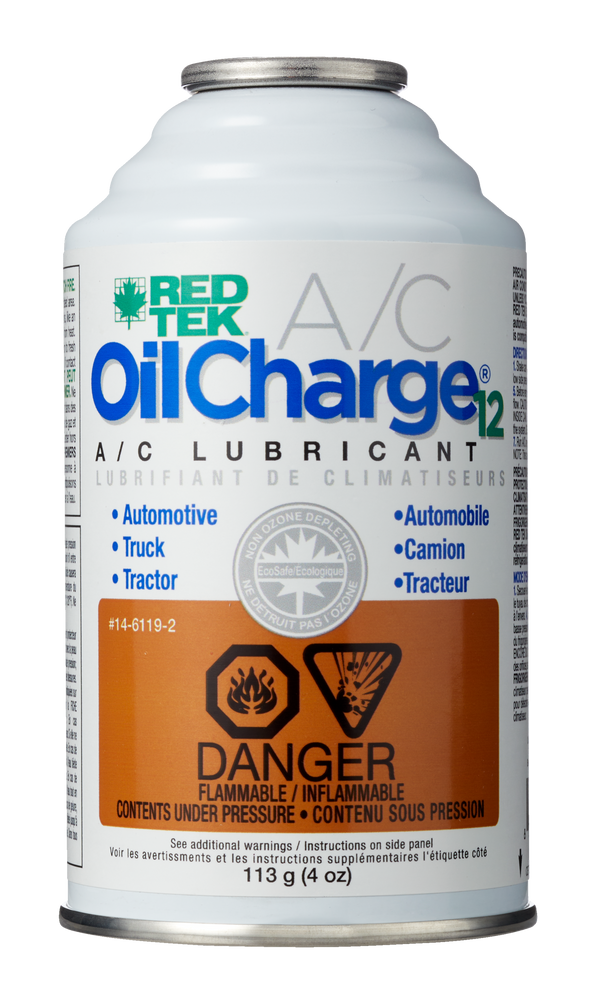 RED TEK OilCharge12 A/C Universal Refrigerant Lubrication Oil, 4oz