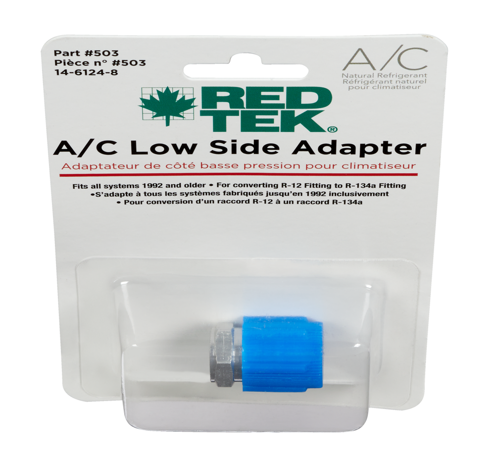 RED TEK R134a A/C Low Side Retrofit Conversion Fitting Adaptor