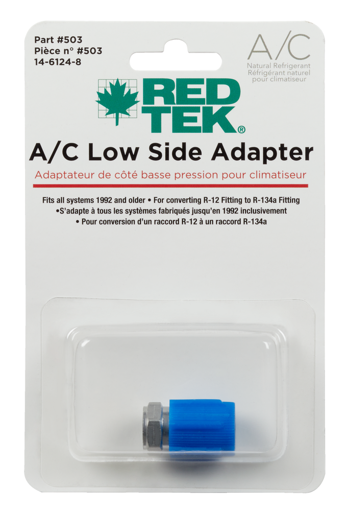 RED TEK R134a A/C Low Side Retrofit Conversion Fitting Adaptor
