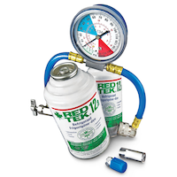 RED TEK 12a A/C Refrigerant Recharge Kit with Gauge, 6-oz Composite_or_Mixed