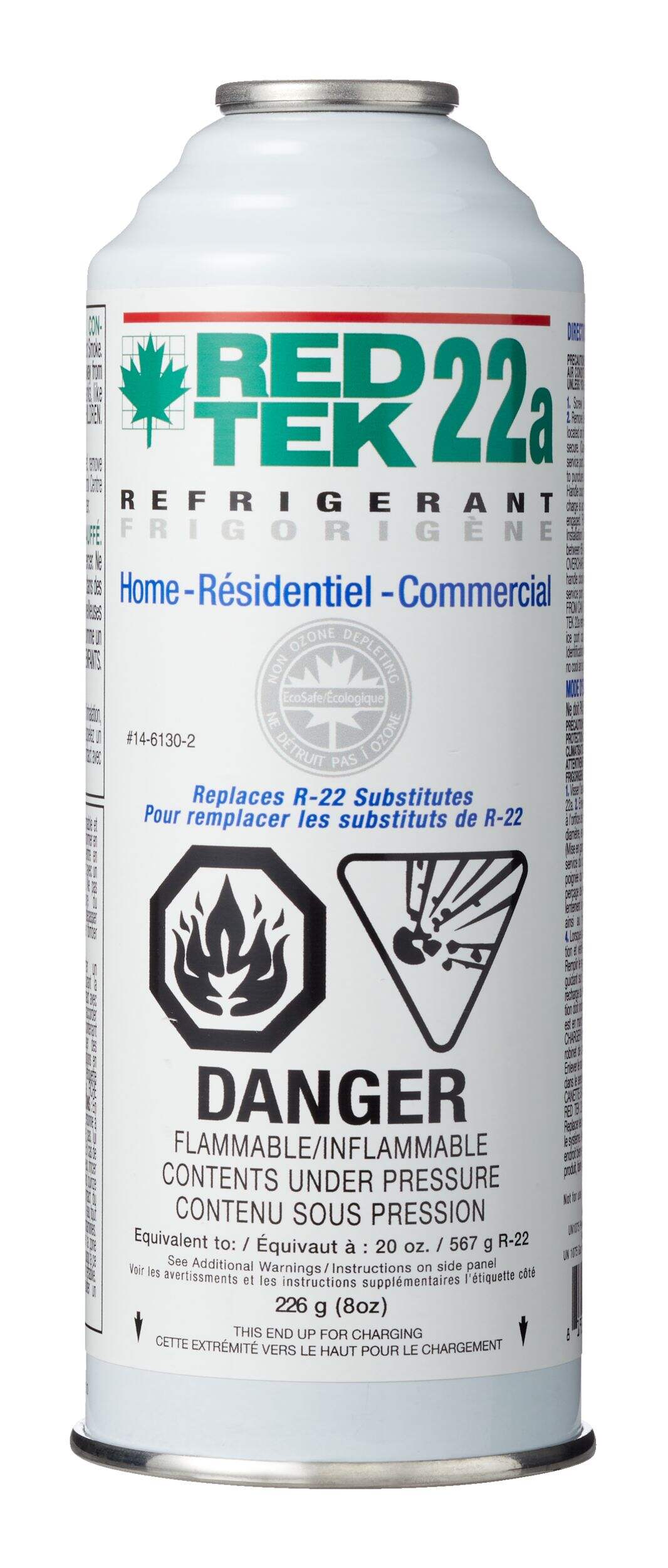 RED TEK R22aA/C Hydrocarbon Refrigerant Recharge, 8-oz Front_Flat