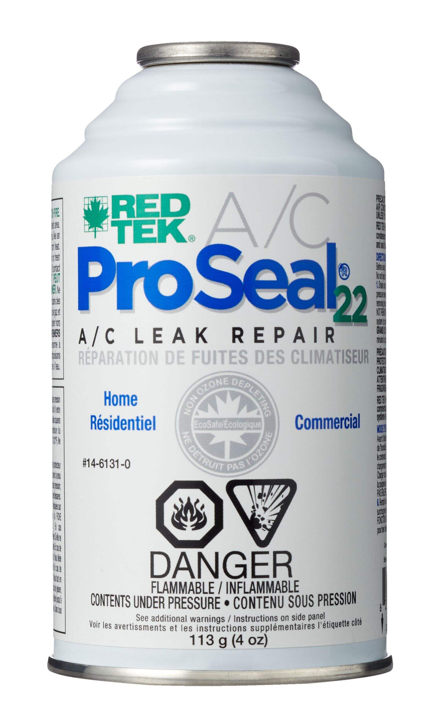 RED TEK ProSeal22 A/C Permanent Seal Repair, 4-oz Front_Flat