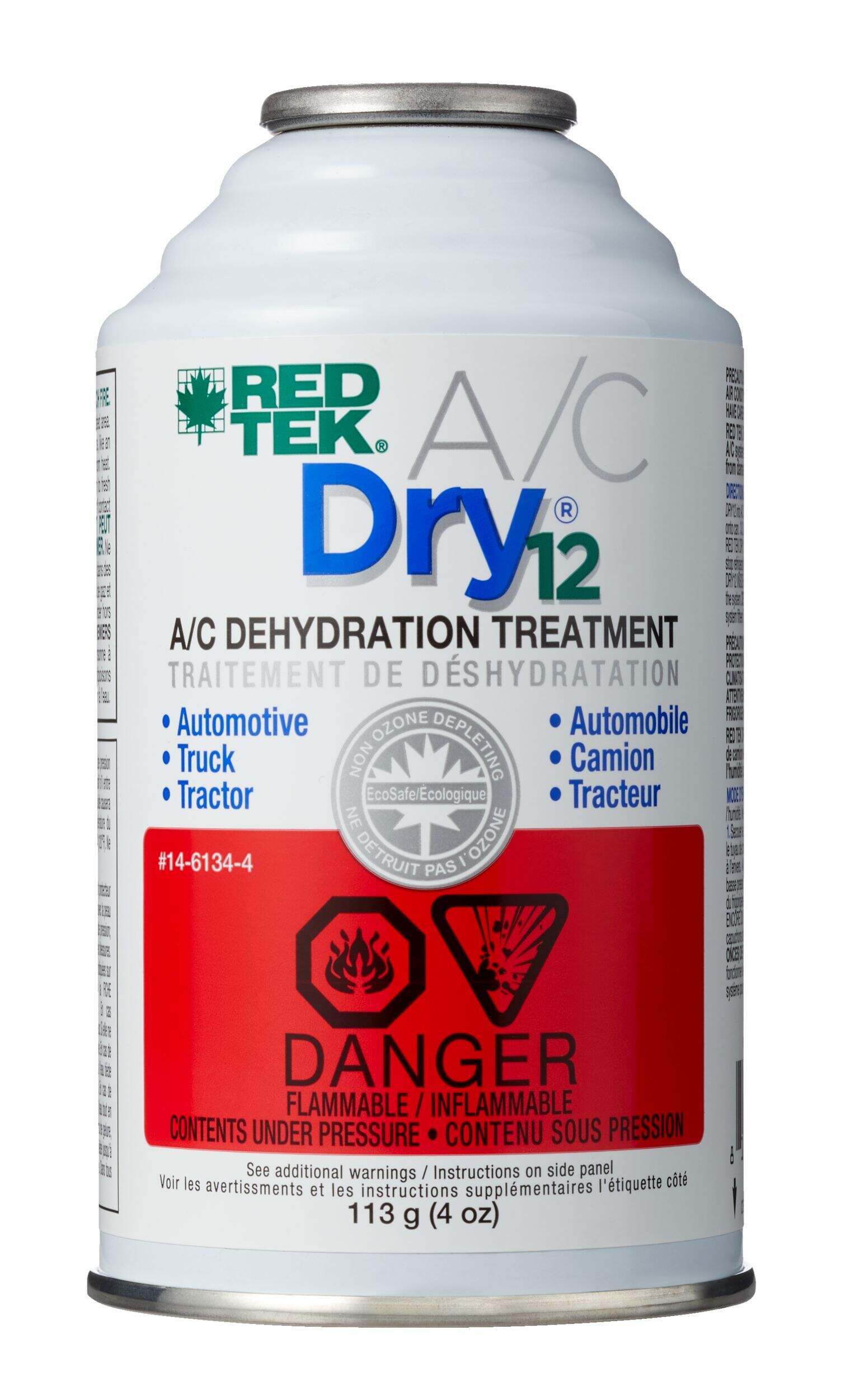 RED TEK Dry12 A/C Dehydration Treatment, 4-oz Front_Flat