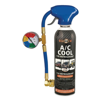 Trousse de recharge de frigorigène de Climatisation Emzone R12a avec jauge, tuyau d'installation et coupleur côté bas, 10 oz