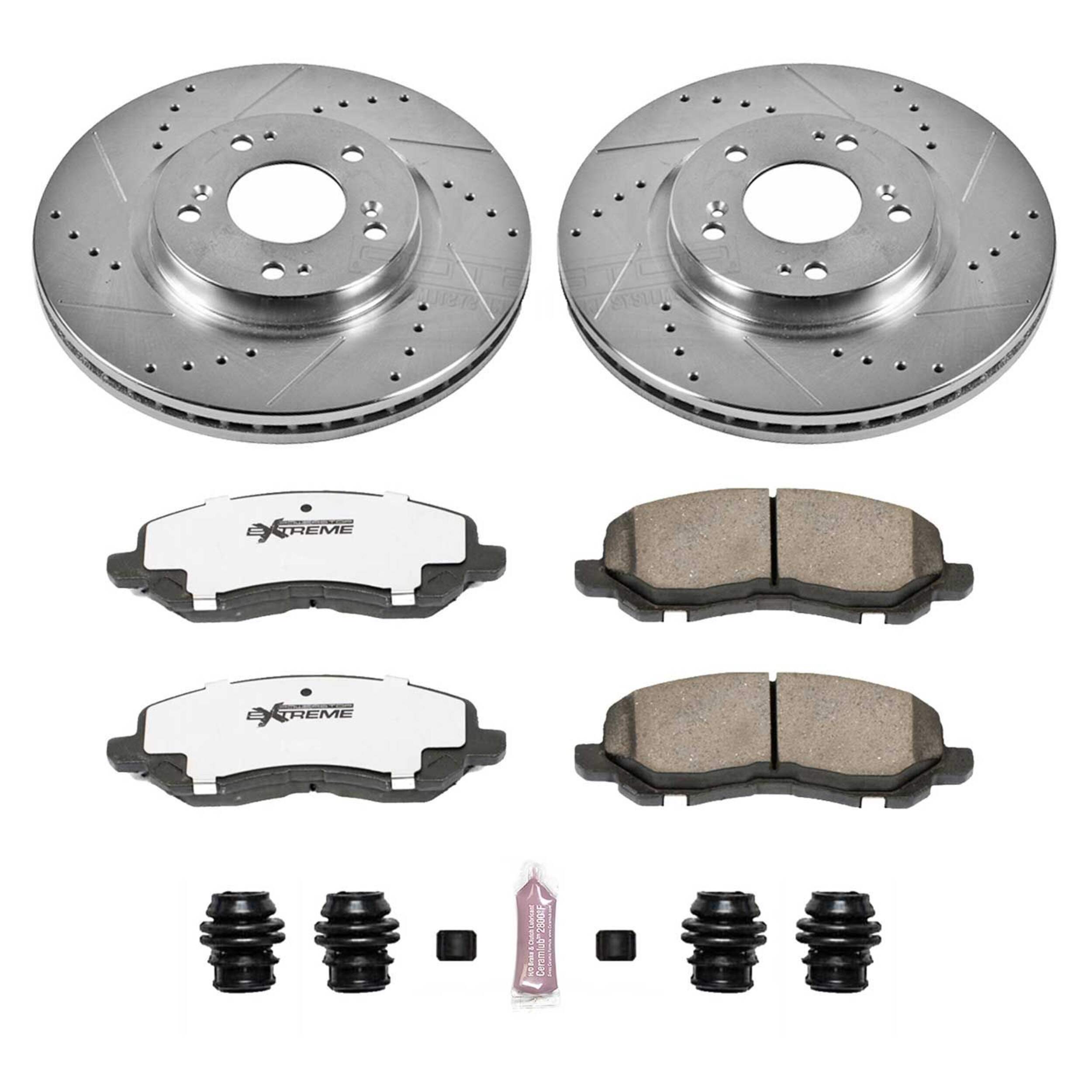 Power Stop Z26 Street Warrior High Performance Brake Kit - Front Composite_or_Mixed