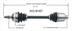 HO8187 CV AXLE