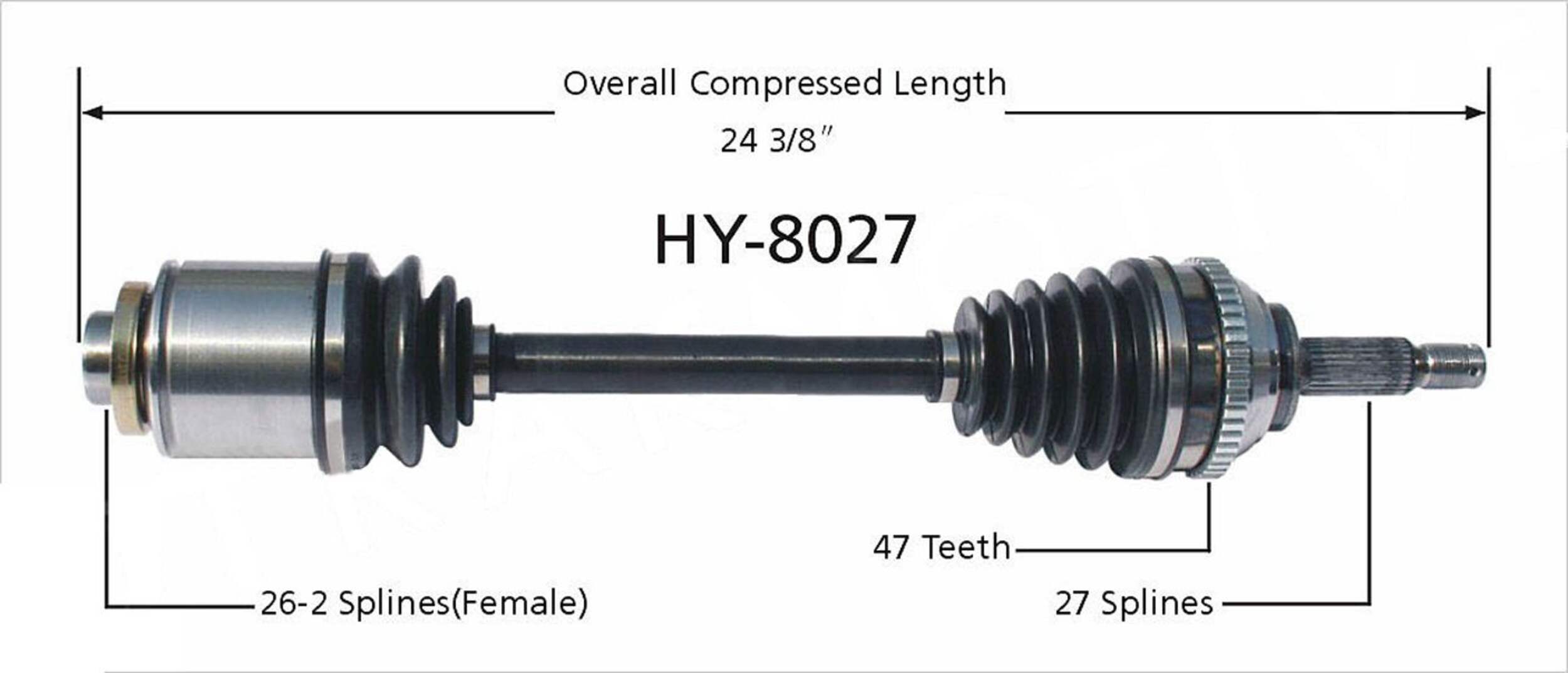 HY8027 CV AXLE