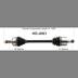 HO8351 CV AXLE