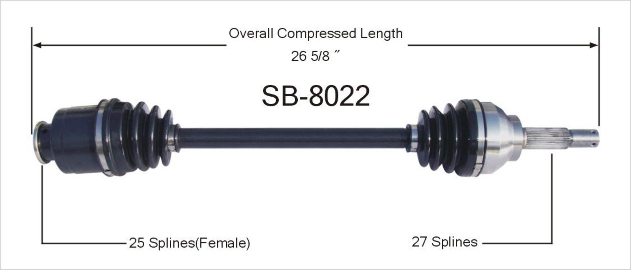 SB8022 CV AXLE