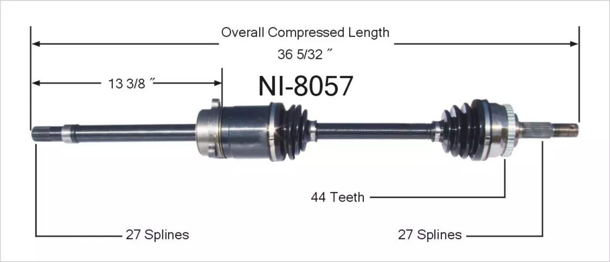 NI8057 CV AXLE