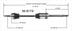 NI8179 CV AXLE