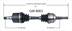GM8063 CV AXLE