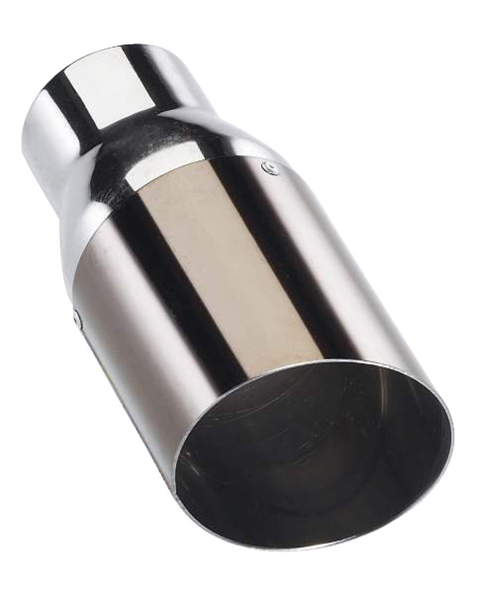 Embout d'échappement chromé noir TUNED Front_Angled_Right