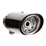 Stallion 7-in Black Chrome Exhaust Tip Front_Three_Fourths_Angled_Right