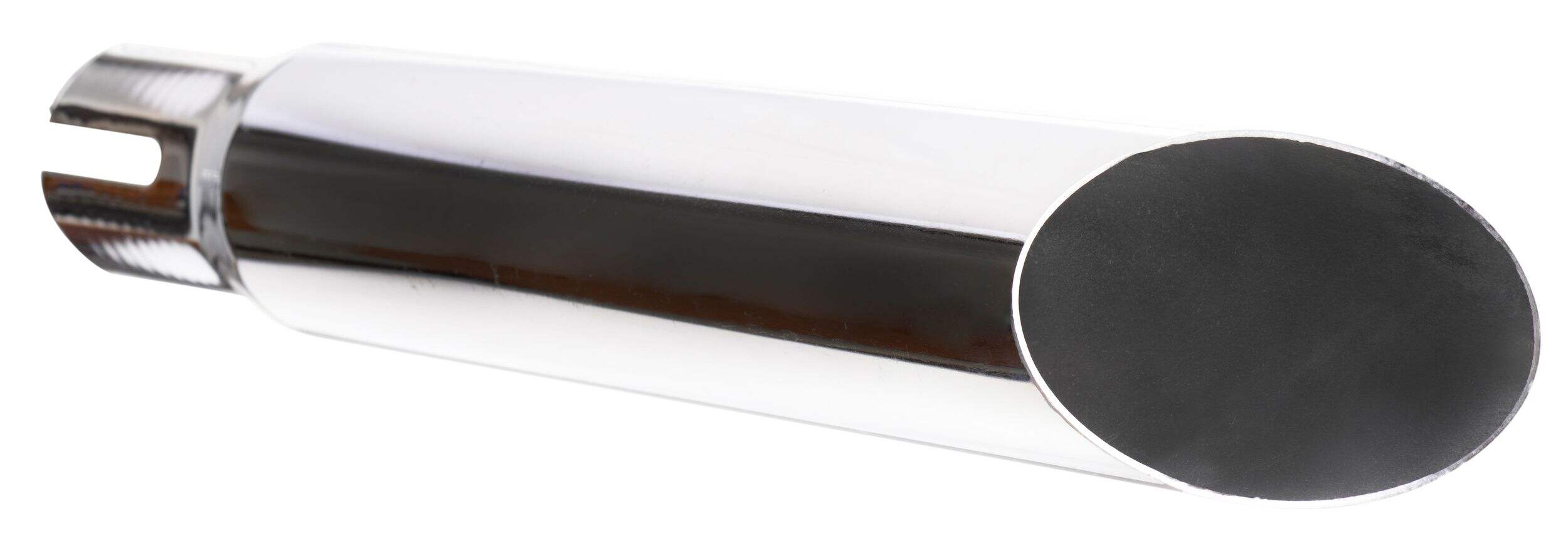 Stallion Chrome Boom Tube Truck Exhaust Tip, 18-in Front_Three_Fourths_Angled_Right