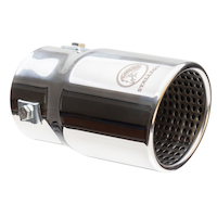 Stallion Polished Rolled Edge Exhaust Tip, 5.25-in Front_Three_Fourths_Angled_Right