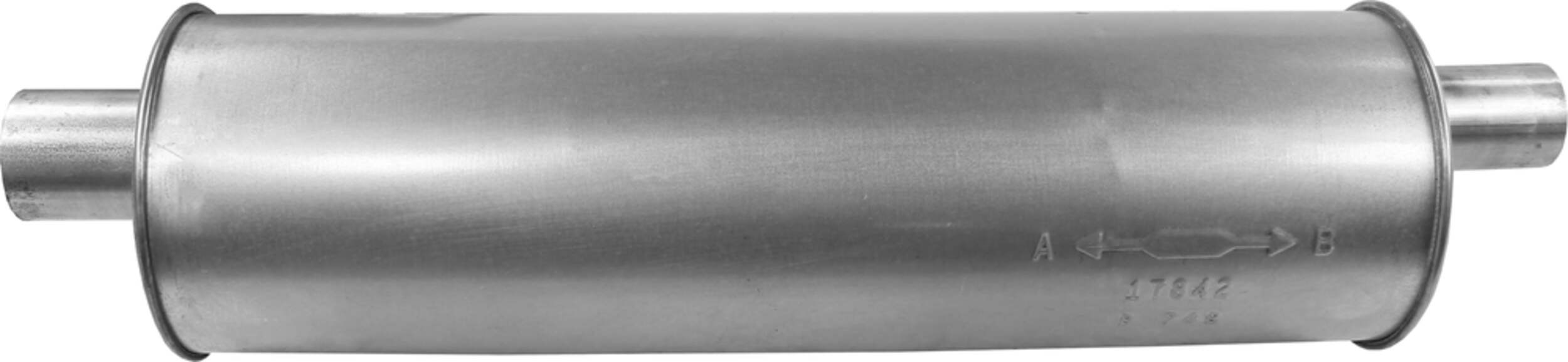 Walker Universal SoundFX Muffler, 17842 Front_Flat