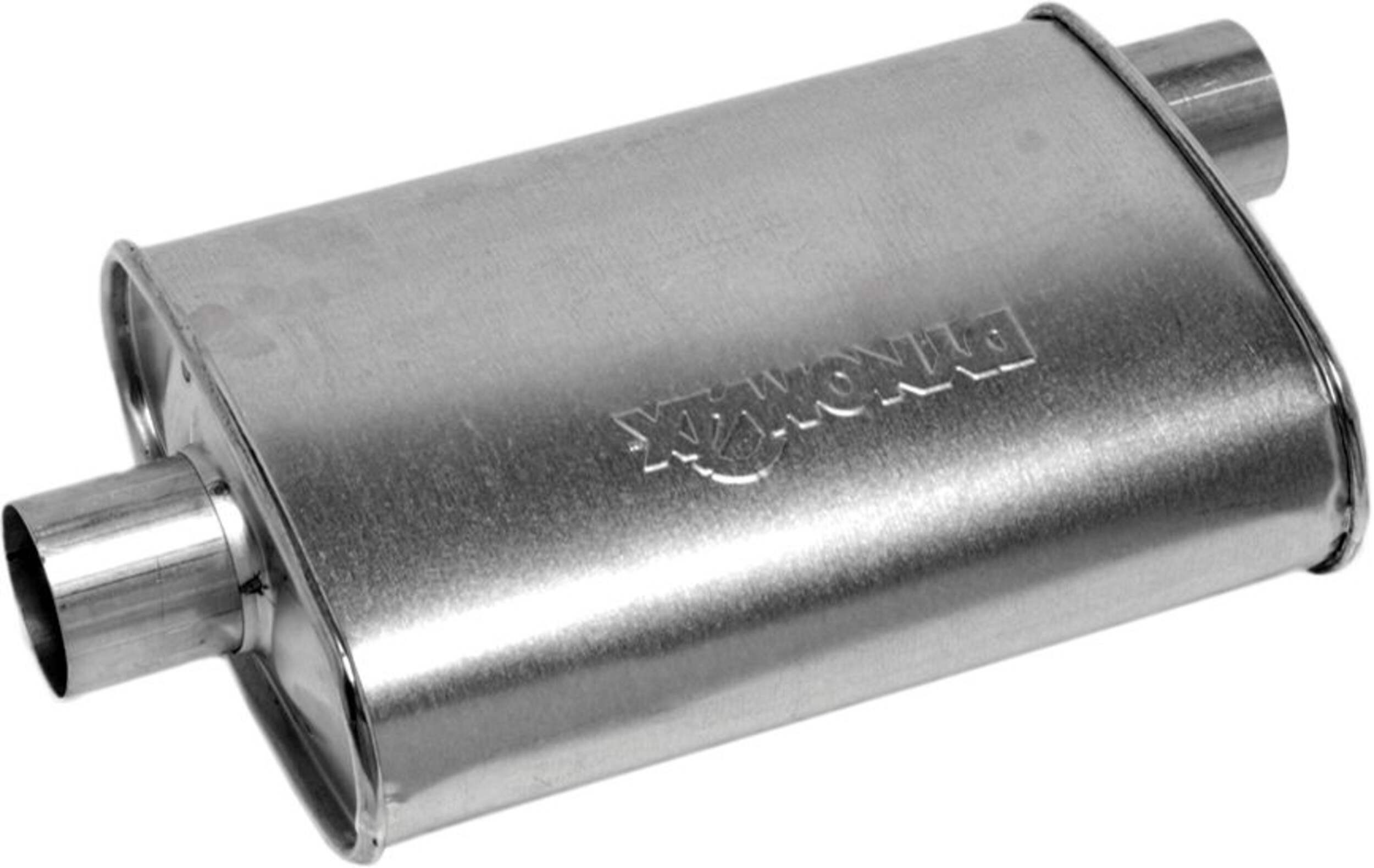 Dynomax Super Turbo™ Offset/Centred Universal Muffler, 17730 Front_Angled_Left