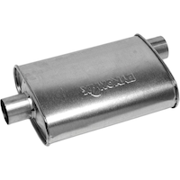Dynomax Super Turbo™ Offset/Centred Universal Muffler, 17744 Front_Angled_Left