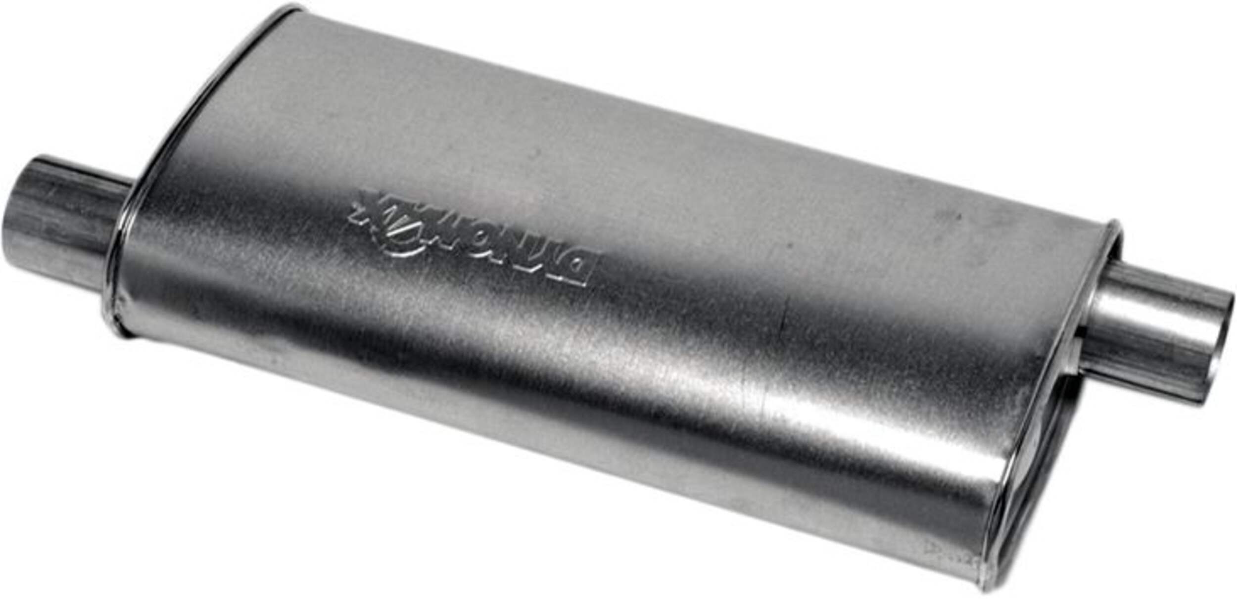 Dynomax Universal Super Turbo Muffler, 17749 Front_Angled_Right