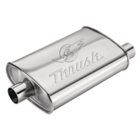 Thrush® Turbo Muffler, 17704 - Offset / Centre Front_Angled_Left