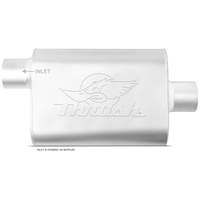 Thrush® Universal Welded Muffler, 17655 - Offset / Centre Front_Flat