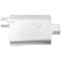Thrush® Welded Offset/Centre Universal Muffler, 17657 Front_Flat