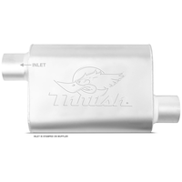 Thrush® Universal Welded Muffler, 17658 - Offset / Offset Front_Flat
