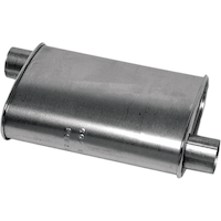 Thrush® Universal Turbo Muffler, 17696 Front_Angled_Right