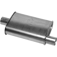 Thrush® Universal Turbo Muffler, 17702 - Offset / Centre Front_Angled_Right