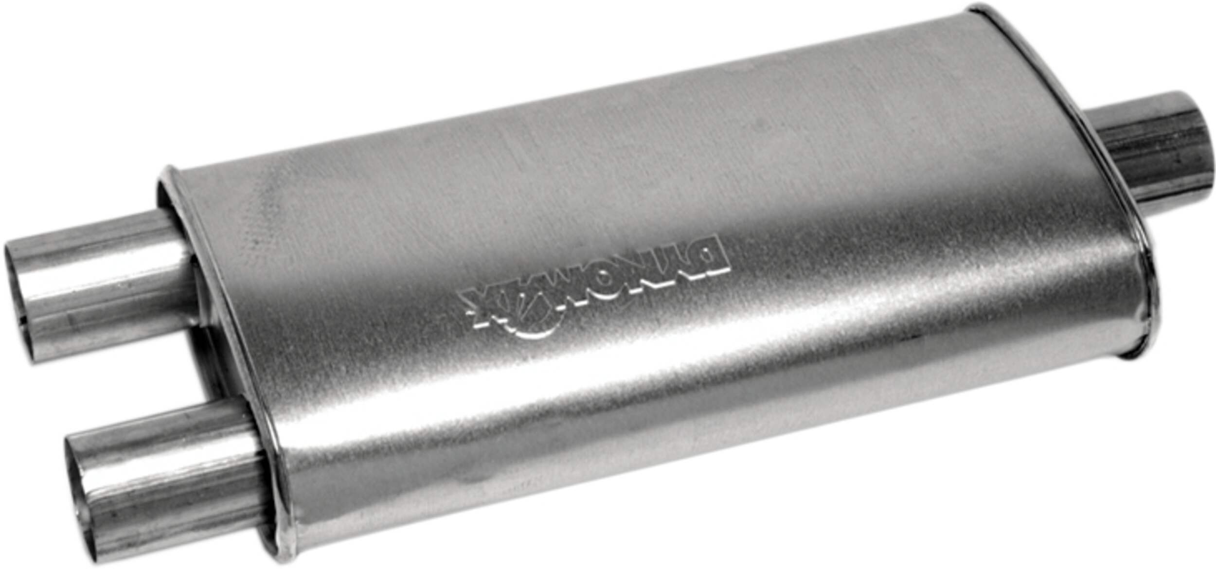 Dynomax Universal Super Turbo Muffler, 17758 Front_Angled_Left
